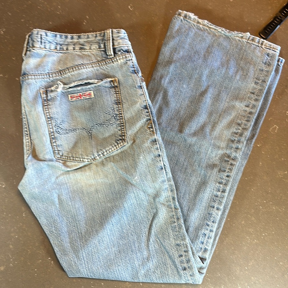 Hudson denim size 34 faded relaxed fit like new gently worn reg $225 now $68